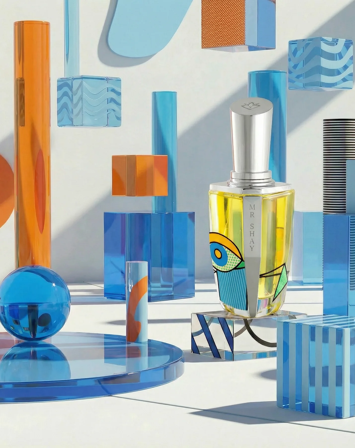 Anfasic Dokhoon in a blue and orange prop set