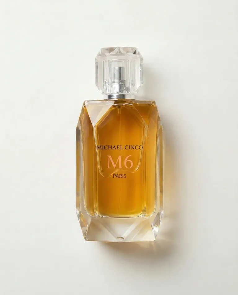 M6 eau de parfum on white