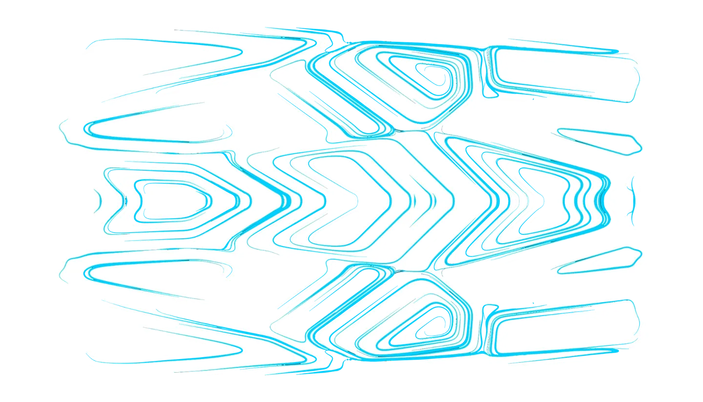 The generated artwork panel for the roof, mirrored contour lines