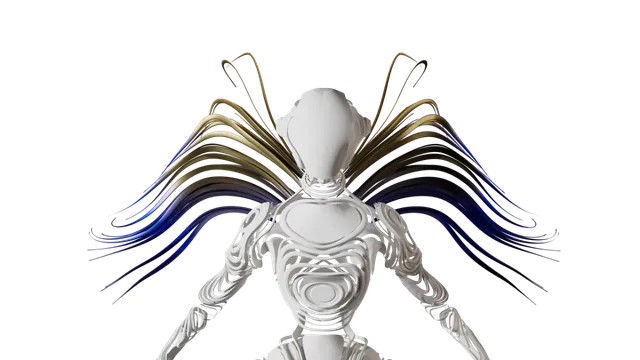 Alien wings, a trait carried by 3.5% of the thousand characters