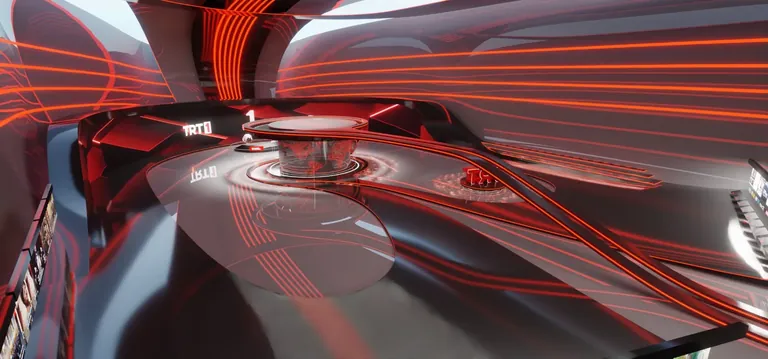 The broadcast studio built inside the TRT metaverse