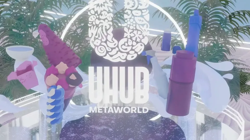 A U-Hub metaverse environment render